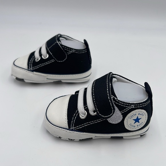 Baby Infant Classic Canvas Baby Shoes Boy Girl Soft Sole size 0 - 3 months - Picture 2 of 10